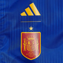 Jaqueta Corta-Vento Dupla Face Seleção Espanha Hino 25/26 - Masculina Adidas - Vermelha e azul