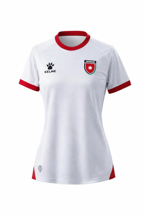 Camisa Seleção Jordânia I 26/27 - Torcedor Kelme Feminina - Branca