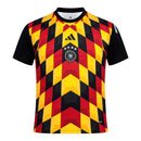 Camisa Seleção Alemanha Pré-jogo 26/27 - Torcedor Adidas Masculina - Preta com detalhes em vermelho e amarelo