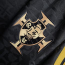 Camisa Regata Vasco da Gama 23/24 - Kappa Torcedor Masculina - Preta com detalhes em dourado