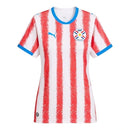 Camisa Seleção Paraguai I 26/27 - Torcedor Puma Feminina - Branca com detalhes em vermelho e azul
