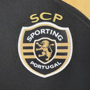 Camisa Sporting Lisboa III 23/24 - Torcedor Nike Masculina - Preta com detalhes em dourado