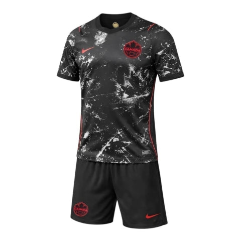 Kit Infantil Seleção Canadá II 26/27 - Nike - Preto