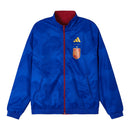 Jaqueta Corta-Vento Dupla Face Seleção Espanha Hino 25/26 - Masculina Adidas - Vermelha e azul