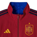 Jaqueta Corta-Vento Dupla Face Seleção Espanha Hino 25/26 - Masculina Adidas - Vermelha e azul