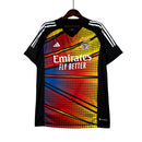 Camisa Benfica Pré-Jogo 23/24 - Torcedor Adidas Masculina - Preta com detalhes em amarelo e vermelho e azul