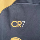 Kit Infantil Sporting Lisboa III Cr7 23/24 - Preto com detalhes em dourado