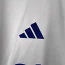 Camisa Zaragoza I 23/24 - Torcedor Adidas Masculina - Branco com detalhes em azul