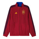 Jaqueta Corta-Vento Dupla Face Seleção Espanha Hino 25/26 - Masculina Adidas - Vermelha e azul