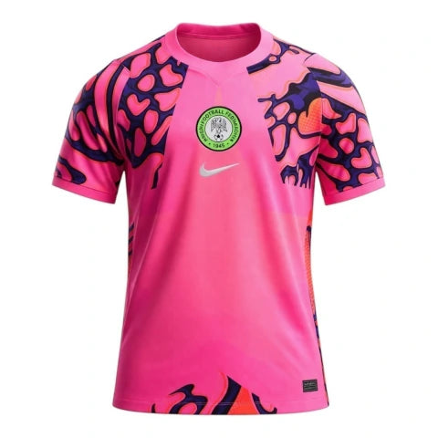 Camisa Seleção Nigéria Goleiro I 26/27 - Torcedor Nike Masculina - Rosa