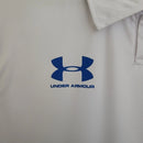Camisa Universidad Católica II 23/24 - Torcedor Under Armour Masculina - Branca com detalhes em azul e vermelho
