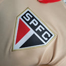 Camisa Polo São Paulo 23/24 Adidas Torcedor Masculina - Bege com detalhes em preto