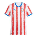 Camisa Seleção Paraguai I 26/27 - Torcedor Puma Masculina - Branca com detalhes em vermelho e azul