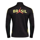 Camisa Seleção Brasileira Treino 26/27 manga longa - Torcedor Jordan Masculina - Preta