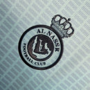 Camisa Al-Nassr Goleiro 23/24 - Torcedor Dunes Masculina - Azul com detalhes em preto e branco