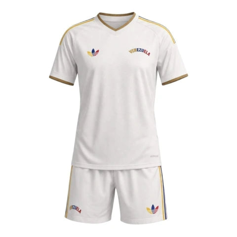 Kit Infantil Seleção Venezuela II 26/27 - Adidas - Bege
