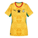 Camisa Seleção Gana II 26/27 - Torcedor Puma Feminina - Amarela com detalhes em verde e vermelho