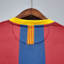 Camisa Barcelona Retrô Home 10/11 Torcedor Nike Masculina - Azul e Vermelho