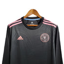 Camisa Inter Miami II 23/24 manga longa - Torcedor Adidas Masculina - Preta com detalhes em rosa