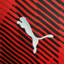 Camisa AC Milan I 23/24 manga longa - Torcedor Puma Masculina - Vermelha e preta