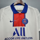 Camisa Retrô Paris Saint-Germain II 2020/21 - Torcedor Nike Masculina - Branca