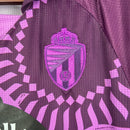 Camisa Real Valladolid II 23/24 - Torcedor Kappa Masculina - Roxa com detalhes em branco