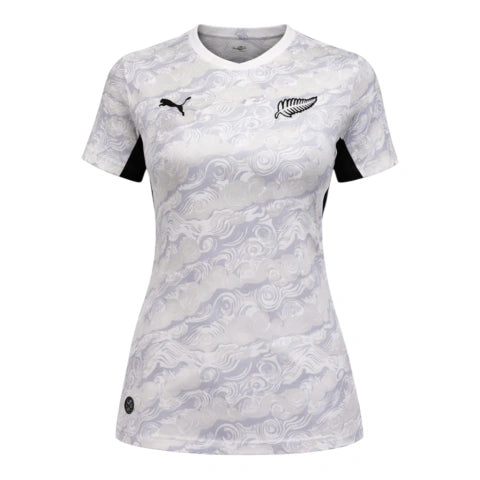 Camisa Seleção Nova Zelândia I 26/27 - Torcedor Puma Feminina - Branca e cinza