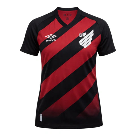 Camisa Athletico Paranaense I 26/27 - Torcedor Umbro Feminina - Preta e vermelha