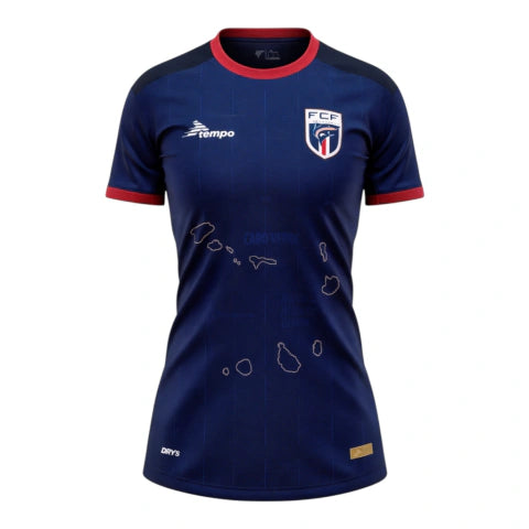 Camisa Seleção Cabo Verde I 26/27 - Torcedor Tempo Feminina - Azul