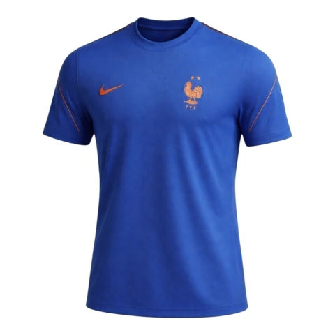 Camisa Seleção França Treino 26/27 - Torcedor Nike Masculina - Azul