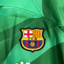 Kit Infantil Barcelona Goleiro Nike 23/24 - Verde com detalhes em branco
