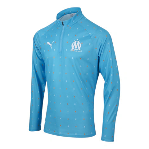Jaqueta Corta-Vento Olympique Marseille Pré-jogo 25/26 - Puma - Azul