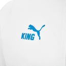 Jaqueta Corta-Vento Olympique Marseille Pré-jogo 25/26 - Puma - Branca e azul