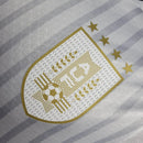 Camisa Seleção do Uruguai I 24/25 - Jogador Masculina - Branca com detalhes em azul e dourado