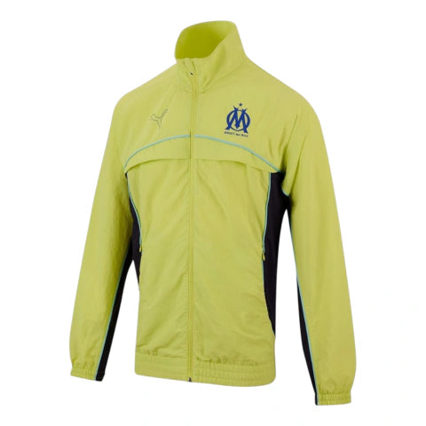 Jaqueta Corta-Vento Olympique Marseille Pré-jogo 25/26 - Puma - Amarela