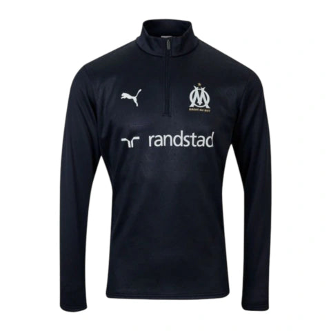 Camisa Olympique Marseille 25/26 manga longa - Torcedor Puma Masculina - Preta