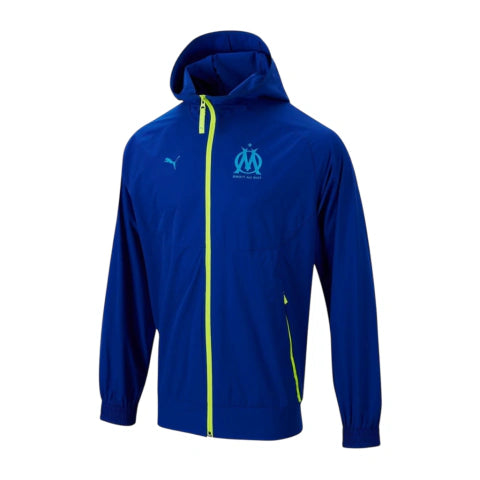 Jaqueta Corta-Vento Olympique Marseille 25/26 - Puma - Azul