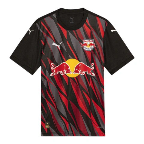 Camisa Red Bull Bragantino III 25/26 - Torcedor Puma Masculina - Preta com detalhes em vermelho e cinza