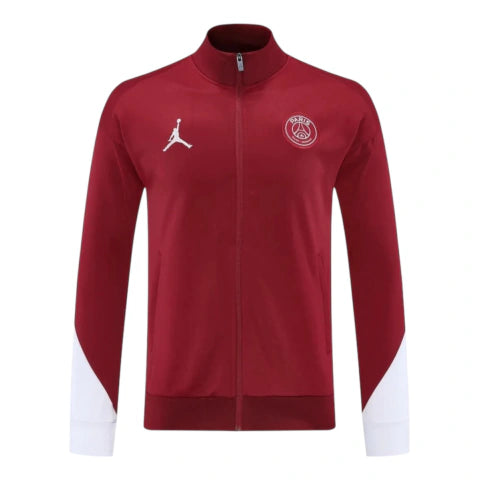 Jaqueta Corta-Vento Paris Saint-Germain Pré-jogo 25/26 - Masculina Jordan - Vermelha e branca