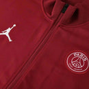 Jaqueta Corta-Vento Paris Saint-Germain Pré-jogo 25/26 - Masculina Jordan - Vermelha e branca