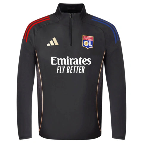 Camisa Lyon 25/26 manga longa - Torcedor Adidas Masculina - Preta