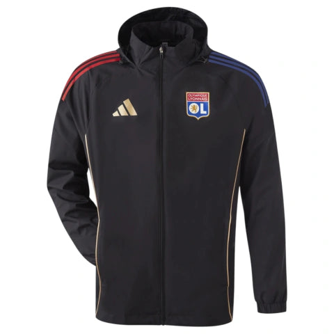 Jaqueta Corta-Vento Lyon 25/26 - Adidas - Preta