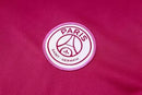 Kit Treino adulto - Camisa e Shorts - Paris Saint-Germain Nike 24/25 - Vinho e preto com detalhes em verde