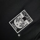 Camisa Tigres do México24/25 polo - Torcedor Adidas Masculina - Preta com listras em laranja