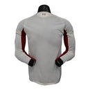 Camisa Liverpool II 25/26 manga longa - Jogador Adidas Masculina - Bege com detalhes em vermelho e preto