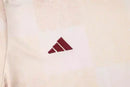 Kit Treino adulto - Camisa e Shorts - Flamengo Adidas 24/25 - Bege e preto com detalhes em vinho