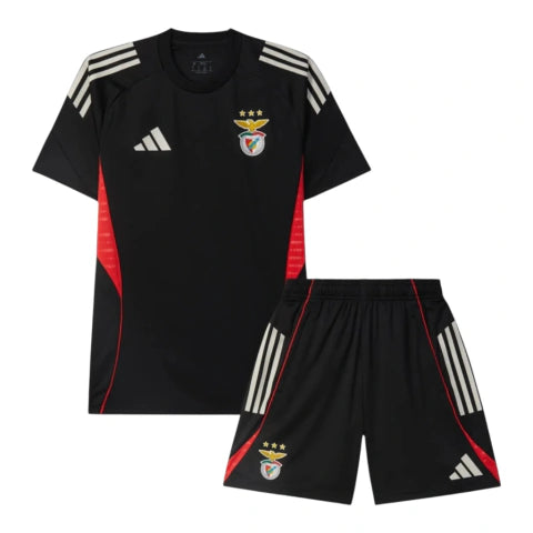 Kit Infantil Benfica Treino 25/26 - Adidas - Preto