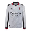 Camisa AC Milan Edição especial Slam Jam IV 26/27 manga longa - Torcedor Puma Masculina - Cinza e preta com detalhes em vermelho