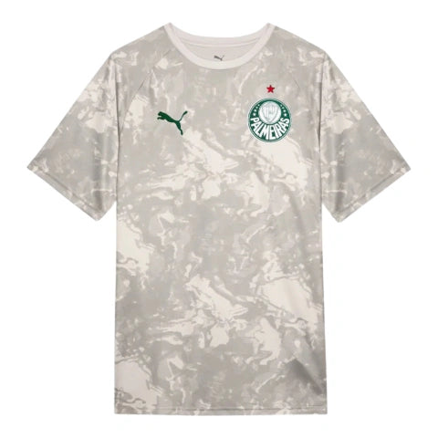 Camisa Palmeiras Pré-jogo 26/27 - Torcedor Puma Masculina - Bege