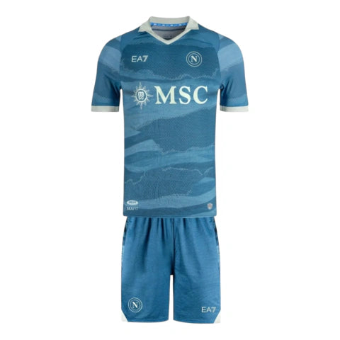 Kit Infantil Napoli Edição especial 25/26 - EA7 - Azul